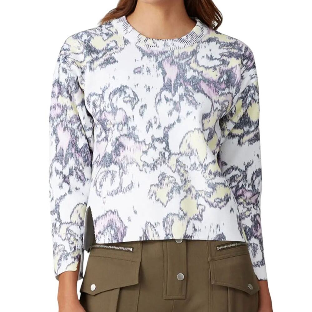 3.1 Phillip Lim White Abstract Daisy Pullover Sweater - Picture 2 of 12